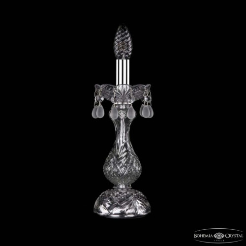 Настольная лампа декоративная Bohemia Ivele Crystal 1410 1410L/1-31 Ni V0300