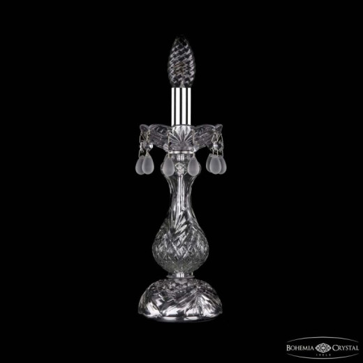 Настольная лампа декоративная Bohemia Ivele Crystal 1410 1410L/1-31 Ni V0300