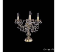Настольная лампа декоративная Bohemia Ivele Crystal 1409 1409L/3/141-39 G