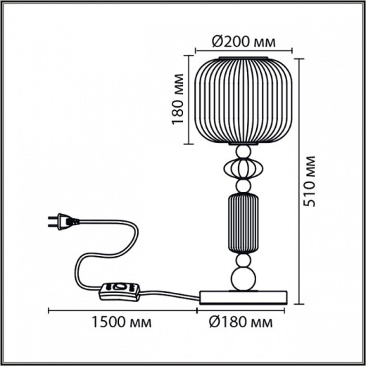 Настольная лампа декоративная Lumion ALEGRA 8334/1T
