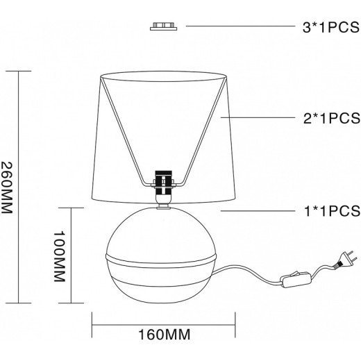 Настольная лампа декоративная Escada Nymph 10169/L Beige
