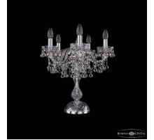 Настольная лампа декоративная Bohemia Ivele Crystal 1409 1409L/5/141-47 Ni