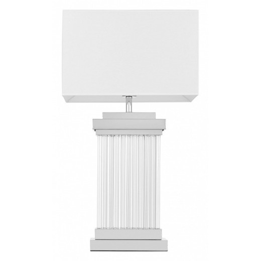 Настольная лампа декоративная LUMINA DECO Davos LDT 310 CHR+WT