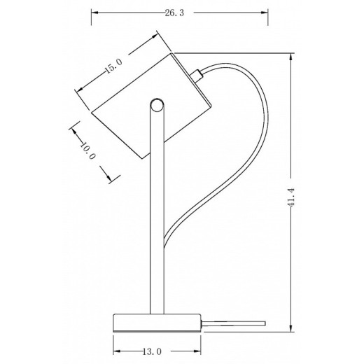 Настольная лампа декоративная Freya Elori FR4004TL-01BBS