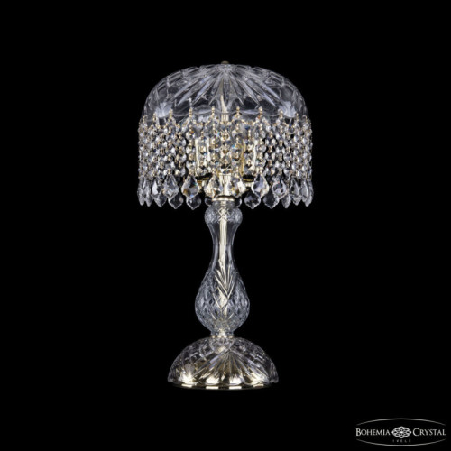 Настольная лампа декоративная Bohemia Ivele Crystal 1478 14781L1/22 G Leafs