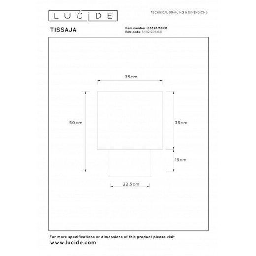 Настольная лампа декоративная Lucide TISSAJA 06528/50/31