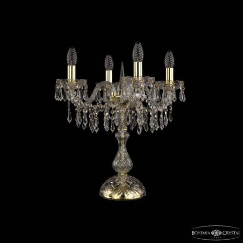 Настольная лампа декоративная Bohemia Ivele Crystal 1403 1403L/4/141-47 G