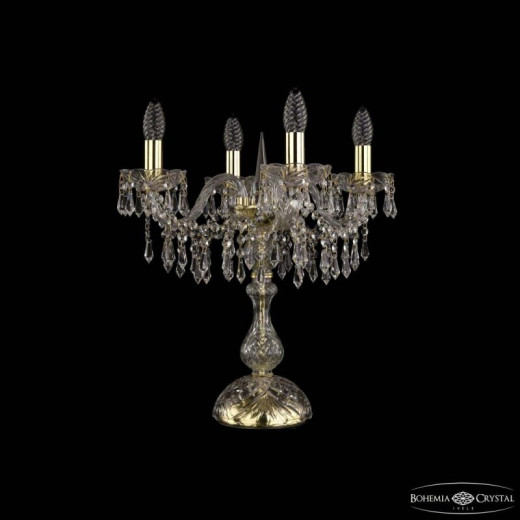 Настольная лампа декоративная Bohemia Ivele Crystal 1403 1403L/4/141-47 G