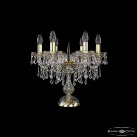 Настольная лампа декоративная Bohemia Ivele Crystal 1403 1403L/6/141-39 G