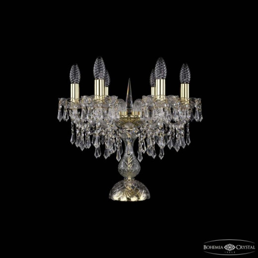 Настольная лампа декоративная Bohemia Ivele Crystal 1403 1403L/6/141-39 G