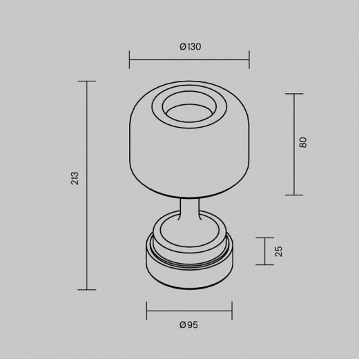 Настольная лампа декоративная Maytoni Spirito MOD286RL-L3B3K