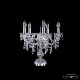 Настольная лампа декоративная Bohemia Ivele Crystal 1403 1403L/5/141-39 Ni