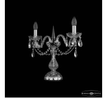Настольная лампа декоративная Bohemia Ivele Crystal 1402 1402L/2/141-39 Ni