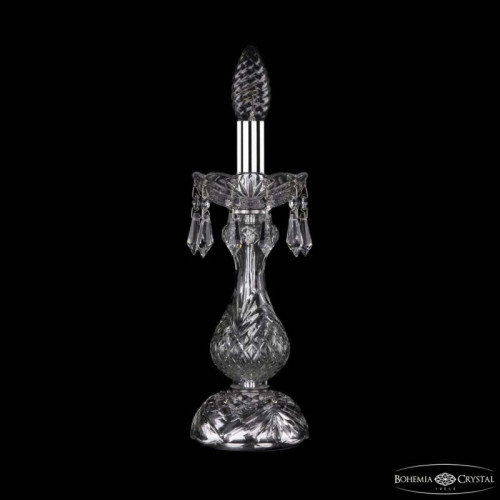 Настольная лампа декоративная Bohemia Ivele Crystal 1403 1403L/1-31 Ni