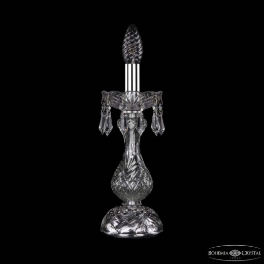 Настольная лампа декоративная Bohemia Ivele Crystal 1403 1403L/1-31 Ni