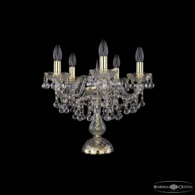 Настольная лампа декоративная Bohemia Ivele Crystal 1409 1409L/5/141-39 G