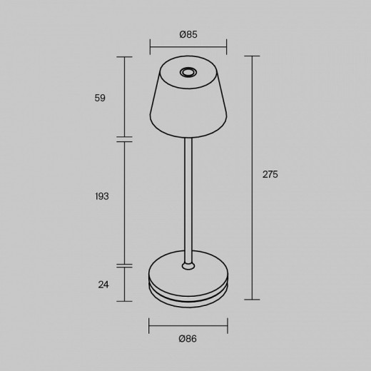 Настольная лампа декоративная Maytoni Nook MOD494RL-L1BK