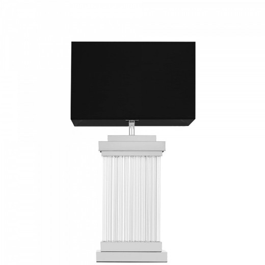 Настольная лампа декоративная LUMINA DECO Davos LDT 310 CHR+BK