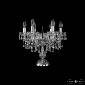 Настольная лампа декоративная Bohemia Ivele Crystal 1403 1403L/6/141-39 Ni