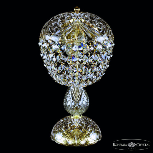 Настольная лампа декоративная Bohemia Ivele Crystal 1477 14771L1/22 Ni