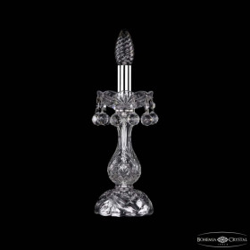 Настольная лампа декоративная Bohemia Ivele Crystal 1409 1409L/1-27 Ni