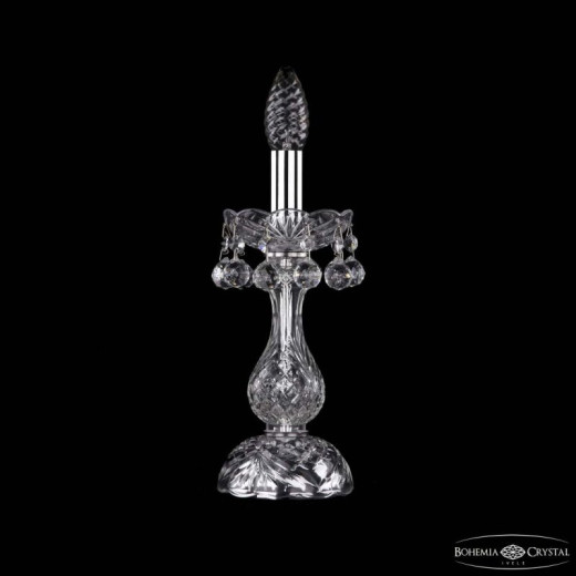 Настольная лампа декоративная Bohemia Ivele Crystal 1409 1409L/1-27 Ni