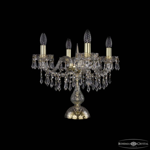 Настольная лампа декоративная Bohemia Ivele Crystal 1403 1403L/4/141-39 G
