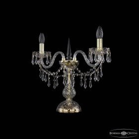 Настольная лампа декоративная Bohemia Ivele Crystal 1403 1403L/2/141-39 G