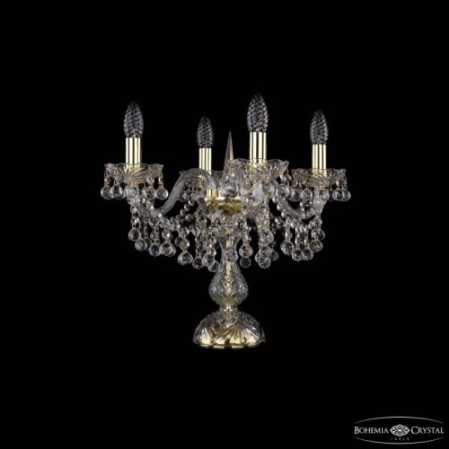 Настольная лампа декоративная Bohemia Ivele Crystal 1409 1409L/4/141-39 G