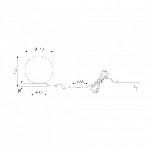 Настольная лампа декоративная Bogate's Crystall 1_102