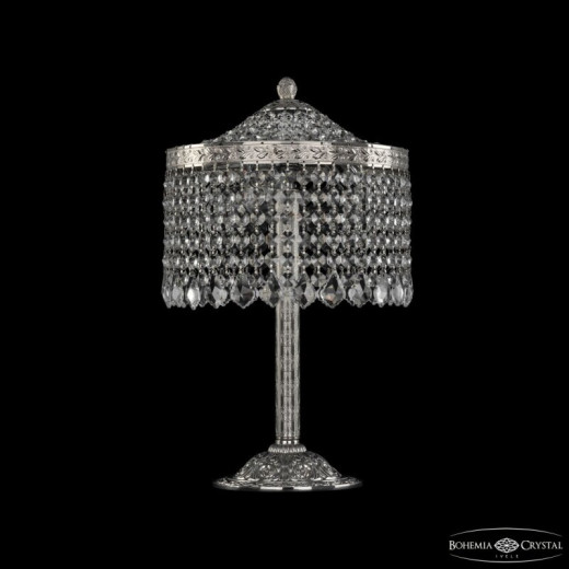 Настольная лампа декоративная Bohemia Ivele Crystal 1920 19201L6/25IV Ni Leafs