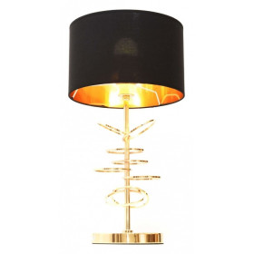 Настольная лампа декоративная LUMINA DECO Fabi LDT 5530 F.GD+BK