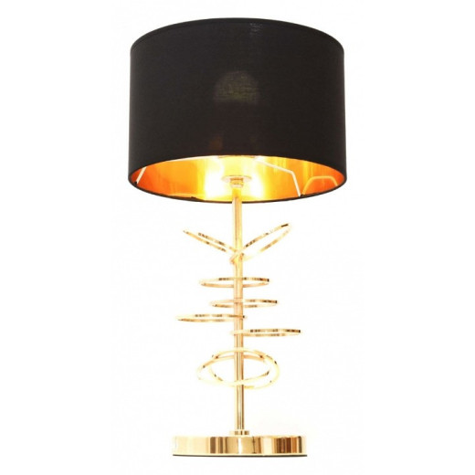 Настольная лампа декоративная LUMINA DECO Fabi LDT 5530 F.GD+BK
