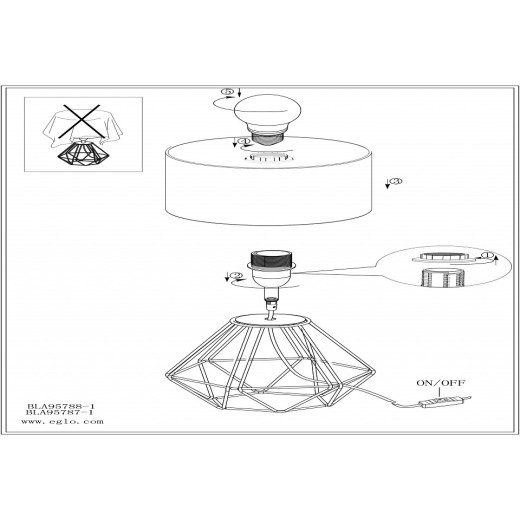 Настольная лампа декоративная Eglo ПРОМО Carlton 2 95787