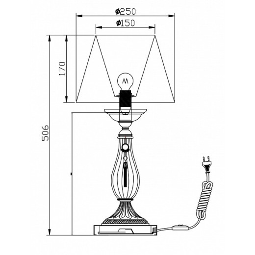 Настольная лампа декоративная Maytoni Demitas RC024-TL-01-R