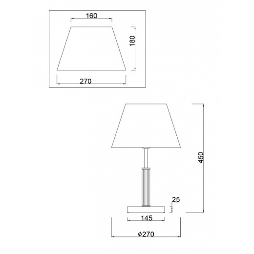 Настольная лампа декоративная Freya Clarissa FR5020TL-01CH