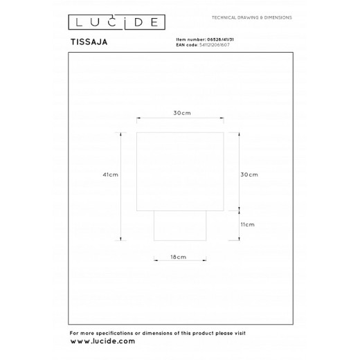 Настольная лампа декоративная Lucide TISSAJA 06528/41/31