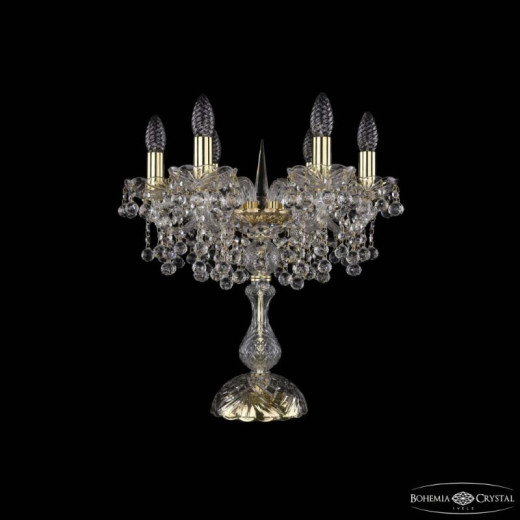 Настольная лампа декоративная Bohemia Ivele Crystal 1409 1409L/6/141-47 G