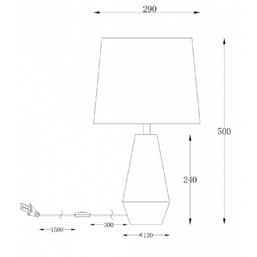 Настольная лампа декоративная Maytoni Calvin Table Z181-TL-01-B