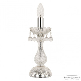 Настольная лампа декоративная Bohemia Ivele Crystal 108 108L/1-27 Ni