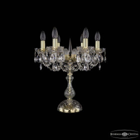 Настольная лампа декоративная Bohemia Ivele Crystal 1402 1402L/6/141-47 G