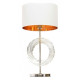 Настольная лампа декоративная LUMINA DECO Fabi LDT 5531 CHR+WT