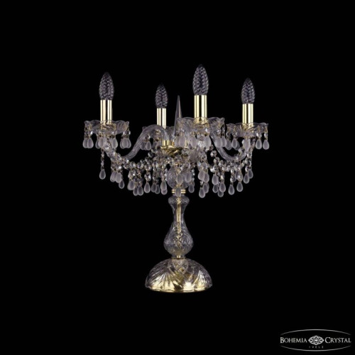 Настольная лампа декоративная Bohemia Ivele Crystal 1410 1410L/4/141-47 G V0300