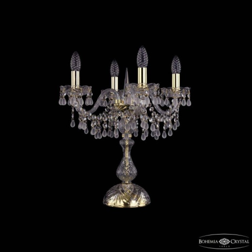 Настольная лампа декоративная Bohemia Ivele Crystal 1410 1410L/4/141-47 G V0300