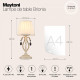 Настольная лампа декоративная Maytoni Brionia ARM172-01-G