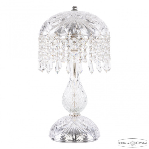 Настольная лампа декоративная Bohemia Ivele Crystal 1478 14781L1/22 Ni Drops
