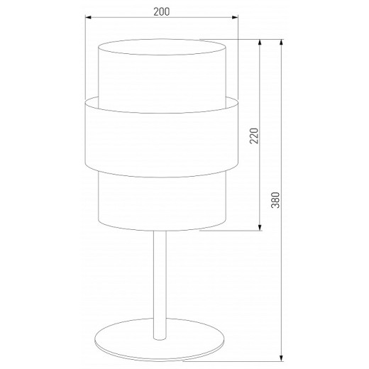 Настольная лампа декоративная TK Lighting Calisto 5895 Calisto Black