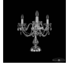 Настольная лампа декоративная Bohemia Ivele Crystal 1402 1402L/3/141-39 Ni