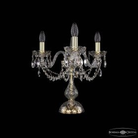 Настольная лампа декоративная Bohemia Ivele Crystal 1402 1402L/3/141-39 G