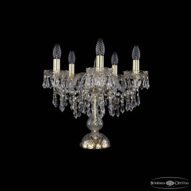 Настольная лампа декоративная Bohemia Ivele Crystal 1403 1403L/5/141-39 G